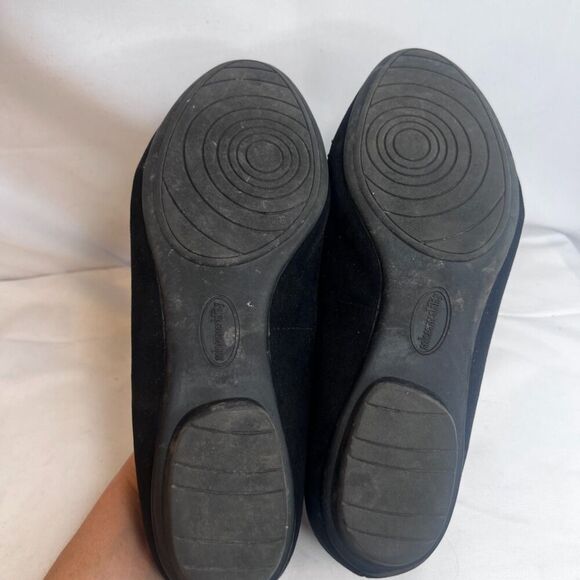 Sole Senseability Black Slip On Studded Jeweled Toe Flat Ballet Shoe Size 9M - Picture 7 of 10